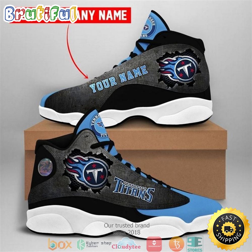 Personalized Tennessee Titans Nfl Football Team Air Jordan 13 Sneaker Shoes