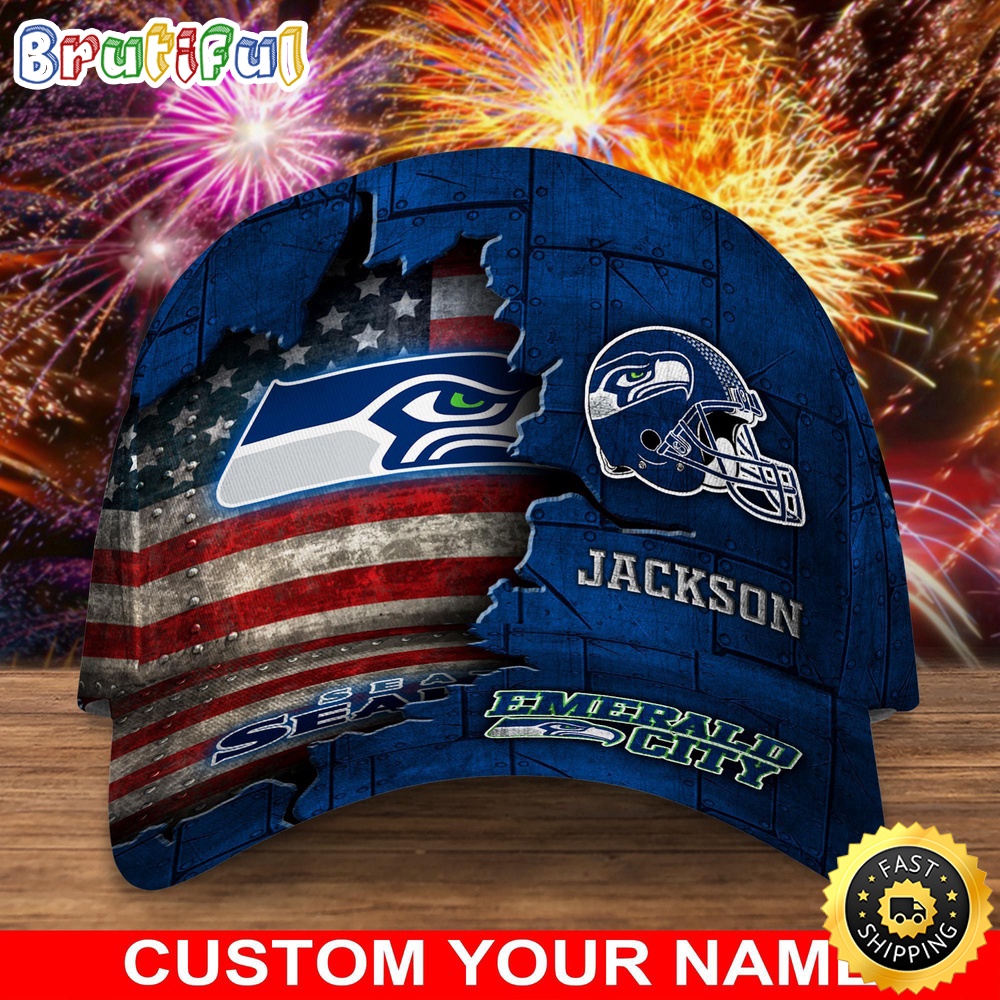 Seattle Seahawks Baseball Cap Custom Cap Go Sports Teams