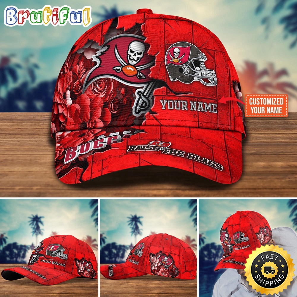 Tampa Bay Buccaneers Baseball Cap Flower Custom Trending Cap