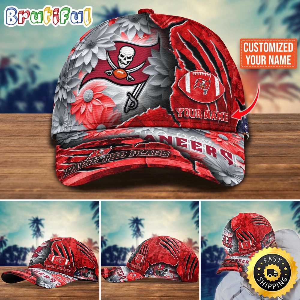 Tampa Bay Buccaneers Baseball Cap Flower New Trending Custom Cap For Fan