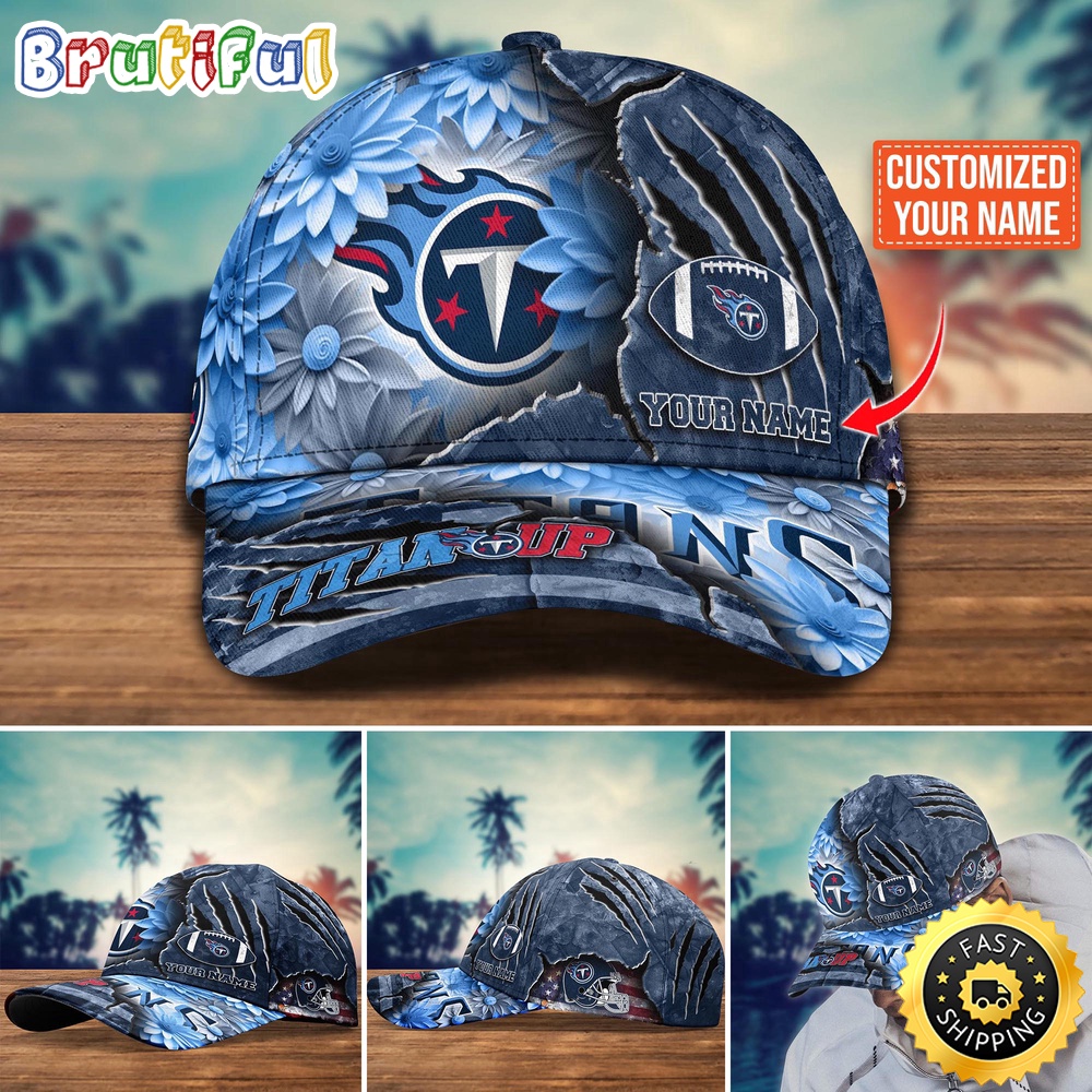 Tennessee Titans Baseball Cap Flower New Trending Custom Cap For Fan