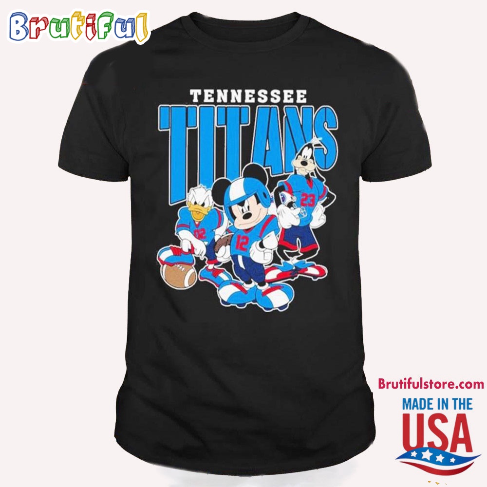 Tennessee Titans Mickey Donald Duck And Goofy T Shirt, Tennessee Titans Football Team 2024 Shirt