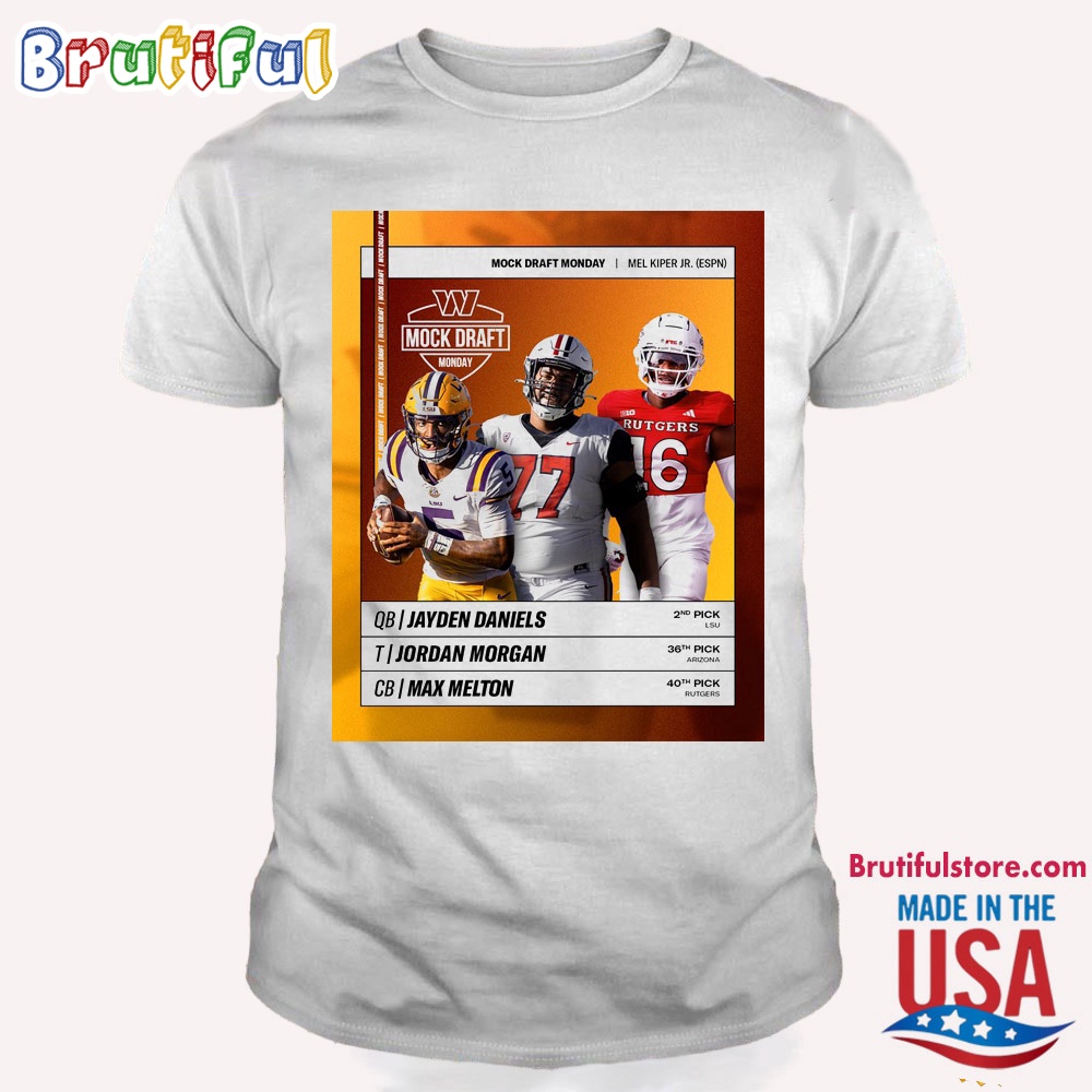 Washington Commanders Mock Draft Monday T Shirt