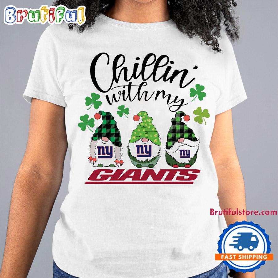 Chillin With My New York Giants Gnomes St. Patricks Day New T Shirt