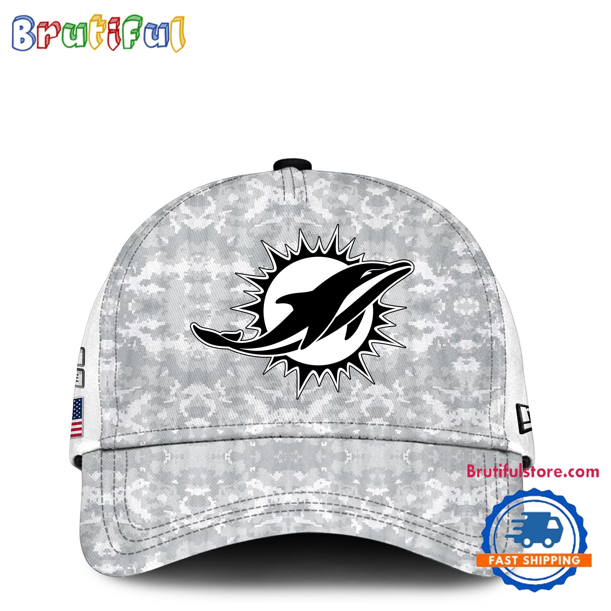 Miami Dolphins Camo 2024 Salute to Service Club Veterans Limited Baseball Cap