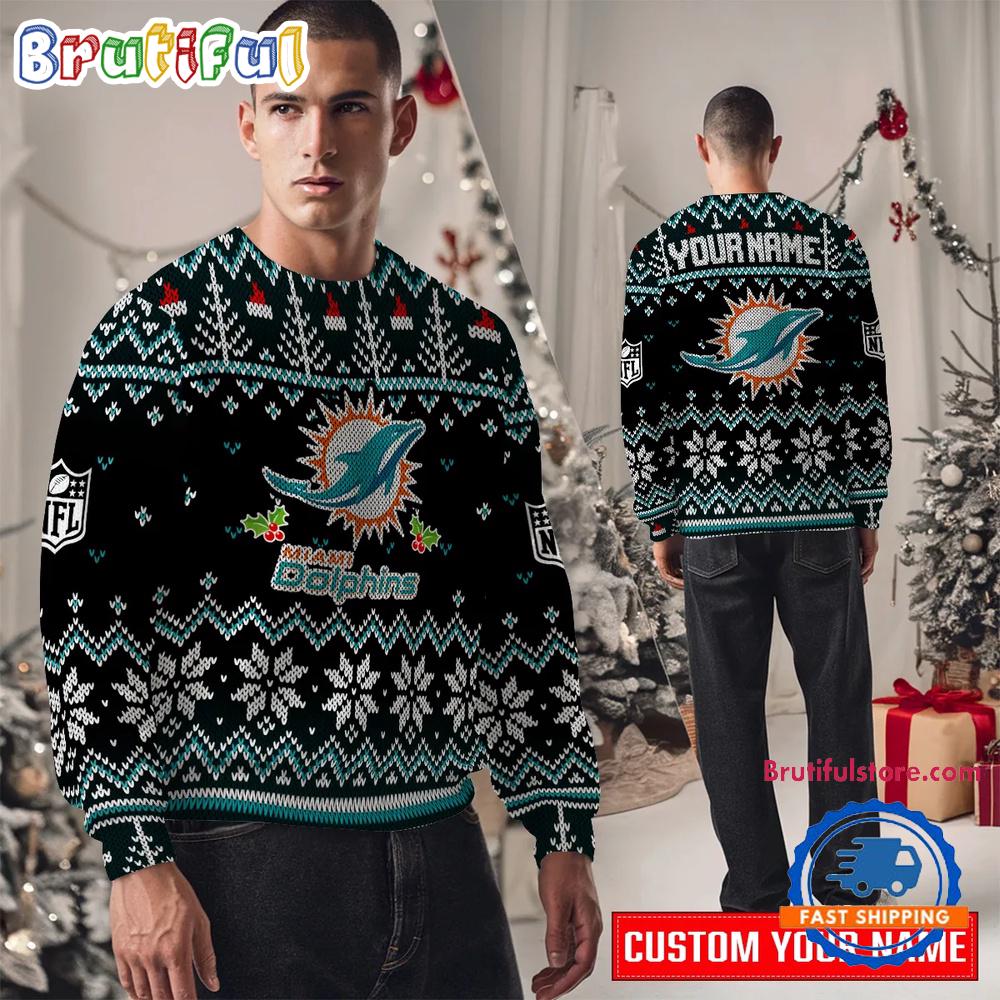 Miami Dolphins NFL Special Edition New Ugly Christmas Sweater