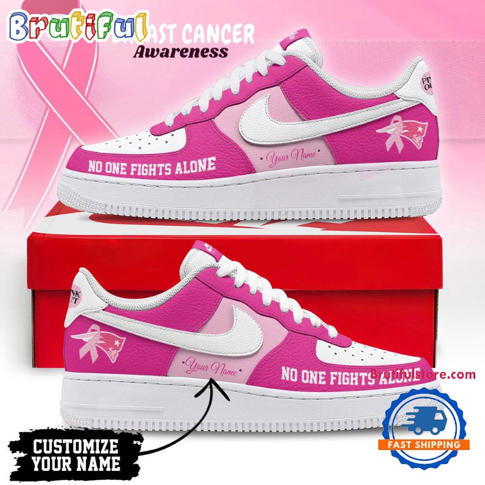 New England Patriots Breast Cancer Awareness October Air Force 1 Shoes Sneaker