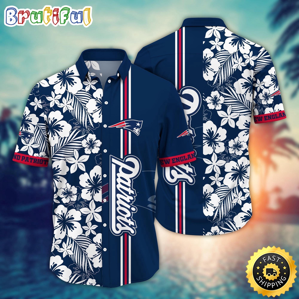 New England Patriots Hawaii Shirt  Flower Exotic Island Fashion