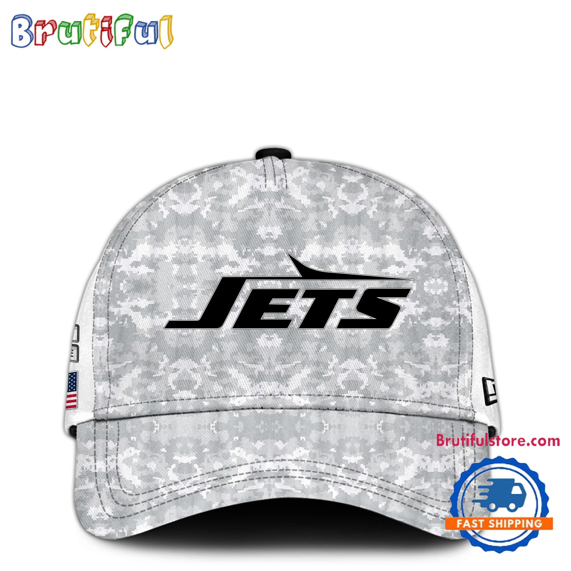 New York Jets Arctic Camo 2024 Salute to Service Club Veterans Limited Baseball Cap