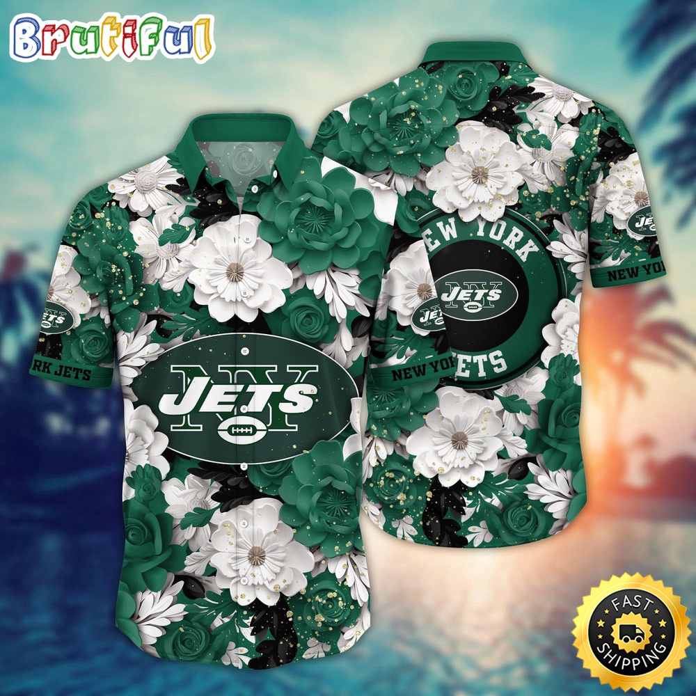 New York Jets Hawaii Shirt Flower Summer Vibes