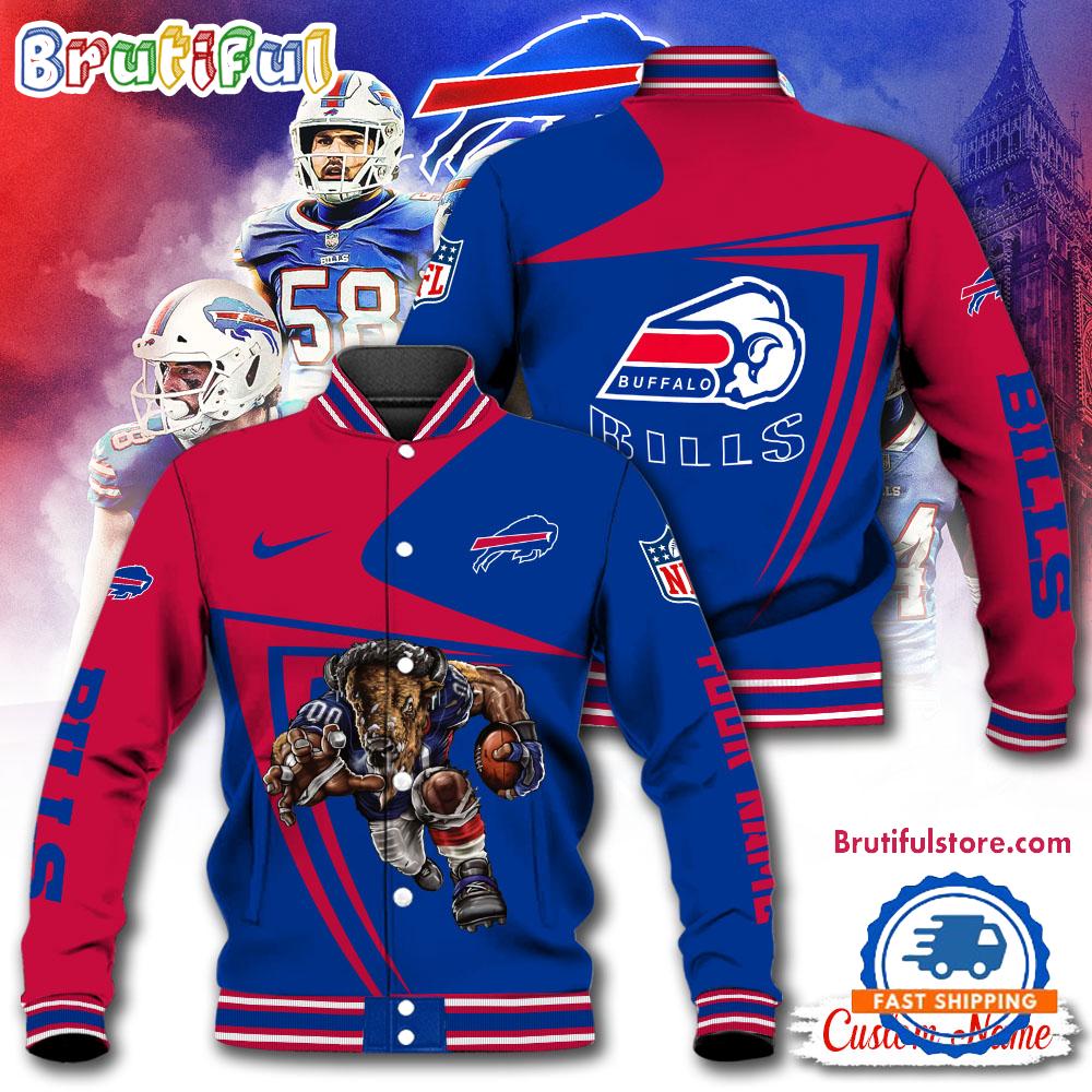 NFL Buffalo Bills Football Mascot Limited New Design Baseball Jacket