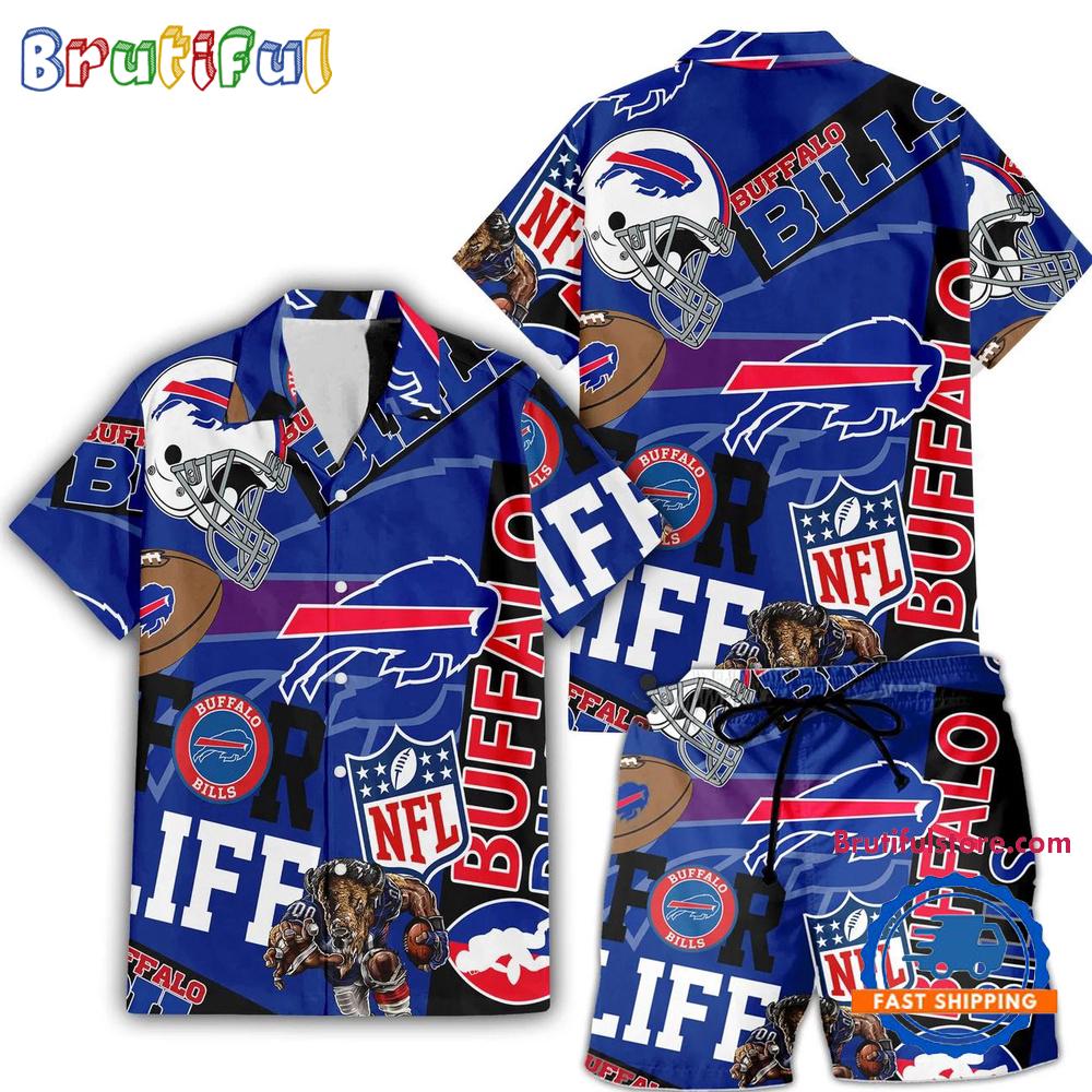 NFL Buffalo Bills Limited Edition For Life Hawaiian Shirt And Shorts