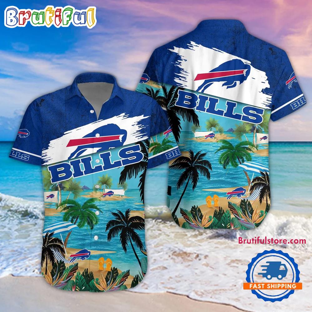 NFL Buffalo Bills Palm Tree Summer Beach Aloha Hawaiian Shirt