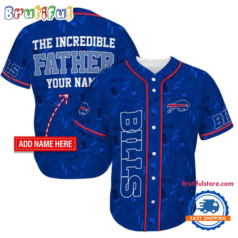 NFL Buffalo Bills The Increadible Father Baseball Jersey