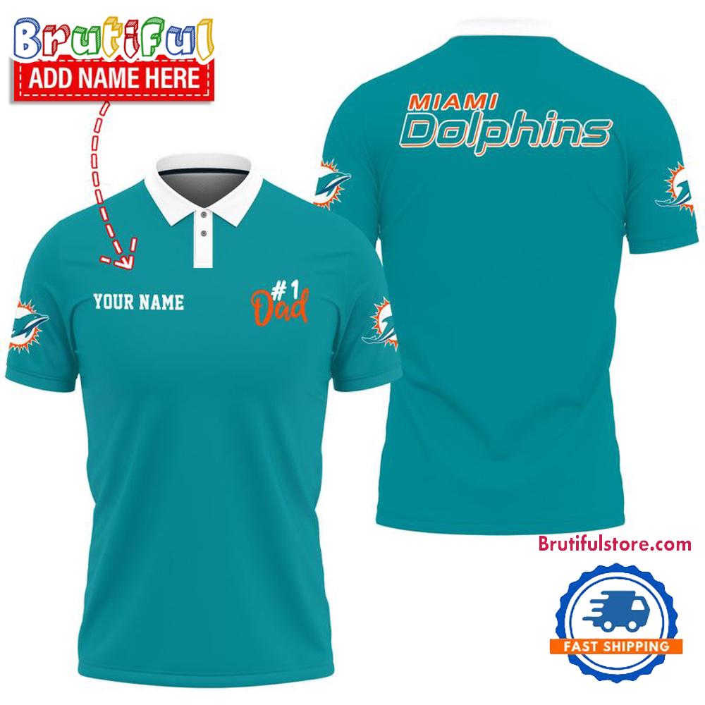 NFL Miami Dolphins Best Dad Wonderful Father's Day Polo Shirts