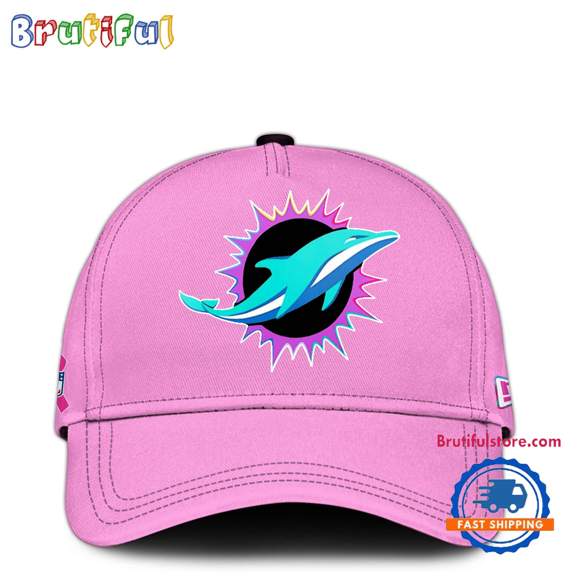 NFL Miami Dolphins Crucial Catch Pink Breast Cancer Awareness Limited Edition Cap