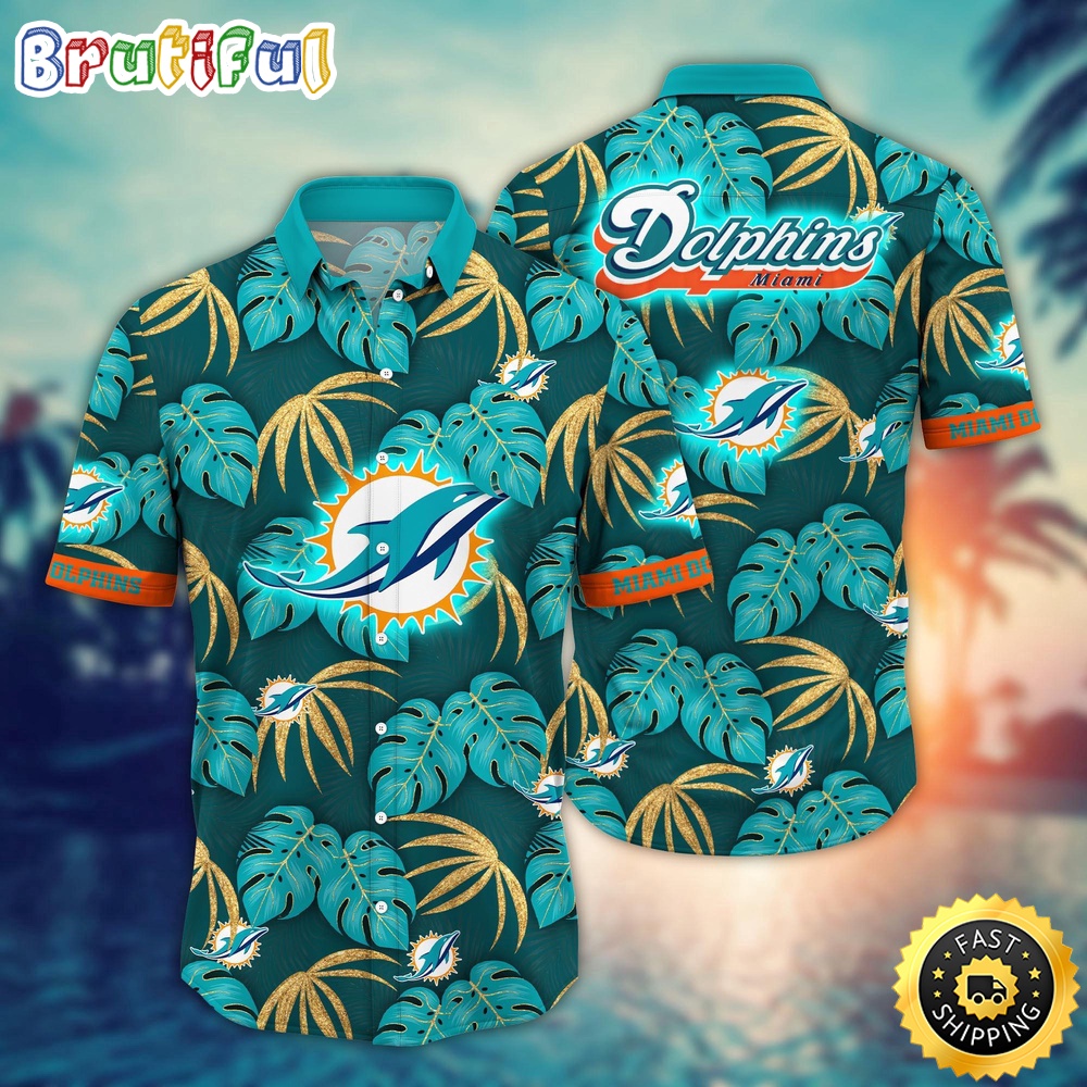 NFL Miami Dolphins Hawaii Shirt Flower Beachy Keen Fashion