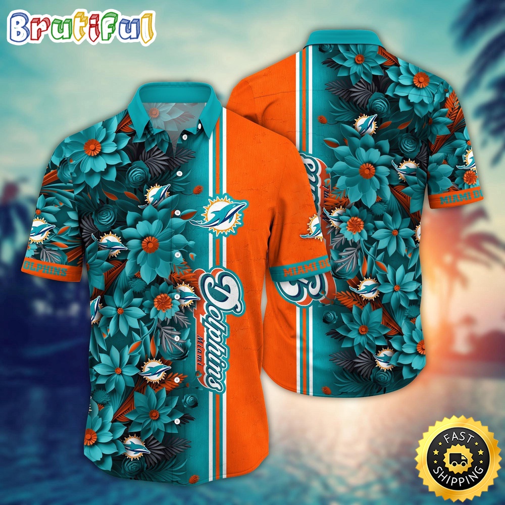 NFL Miami Dolphins Hawaii Shirt Flower Tropical Vibes In Shirts