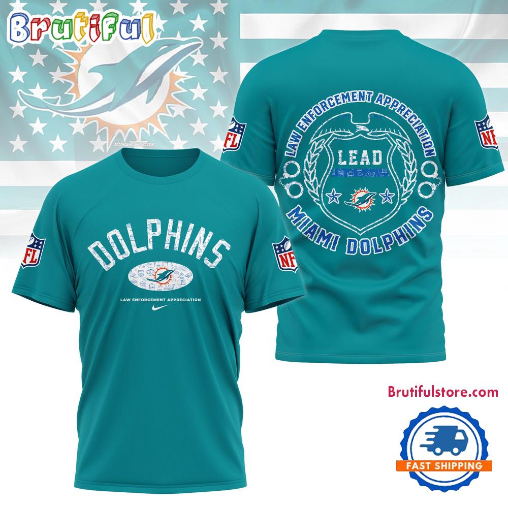 NFL Miami Dolphins Law Appreciation Month 3D Shirt, Football Law Appreciation Month TShirt