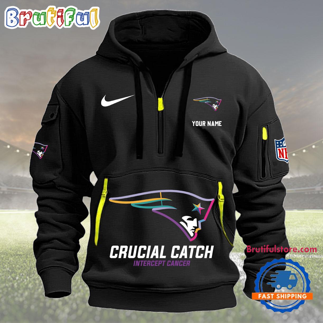NFL New England Patriots 2024 NFL Crucial Catch Custom New Hoodie