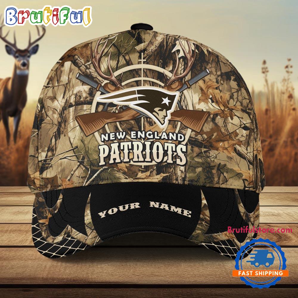 NFL New England Patriots Camo Hunting Cap, Football Team Camo Hunting Hats