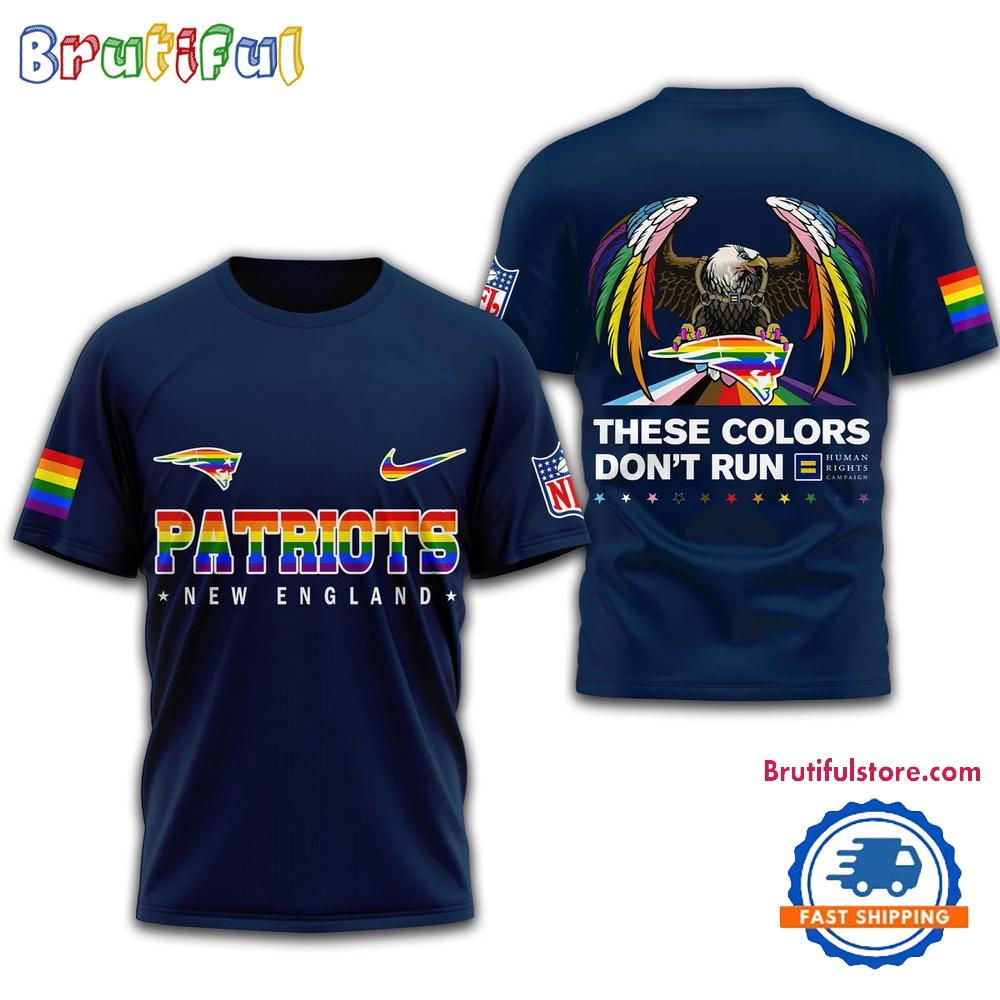 NFL New England Patriots Football Human Rights Campaign LGBT 2025 3D Shirt