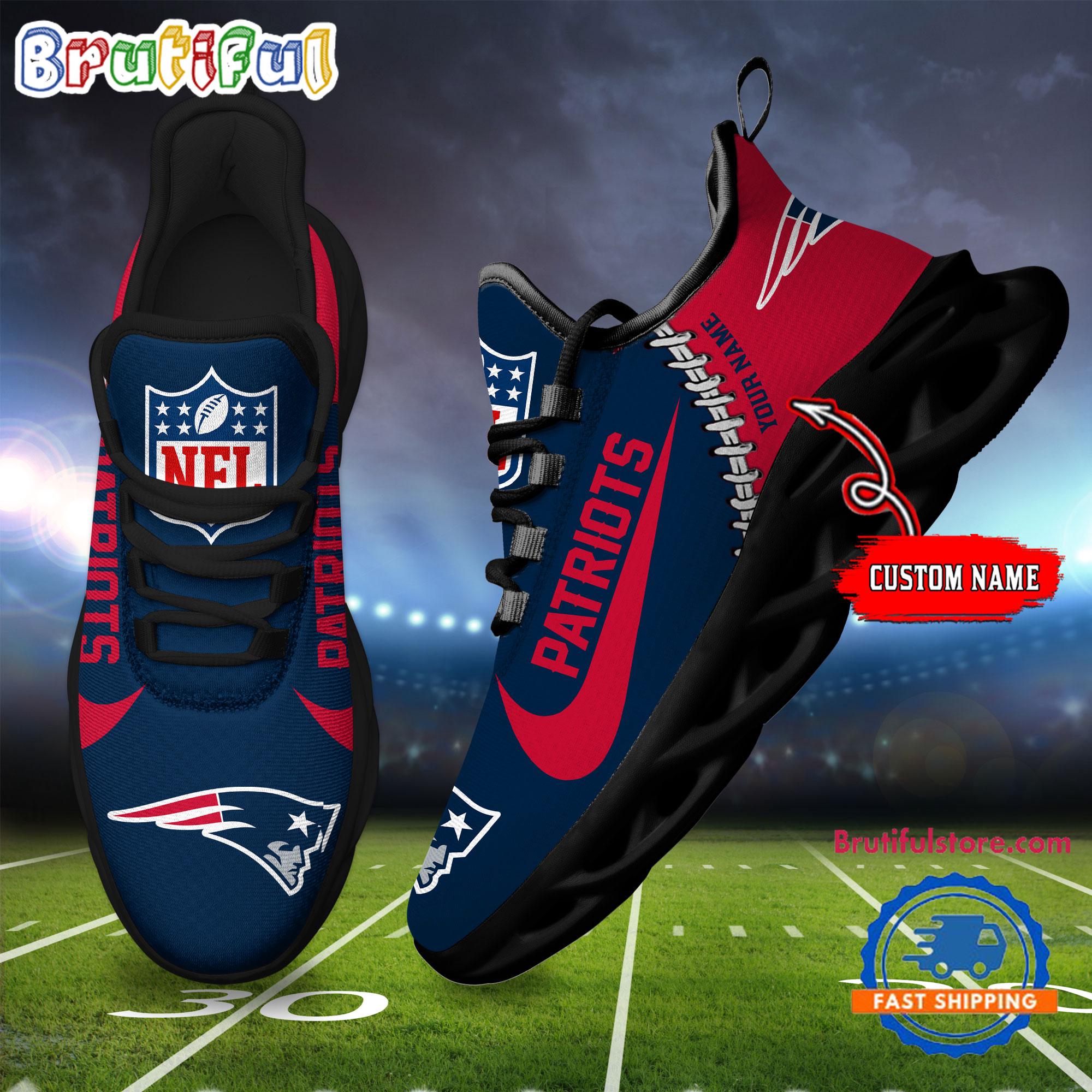 NFL New England Patriots Football New Season Sneaker Max Soul Shoes