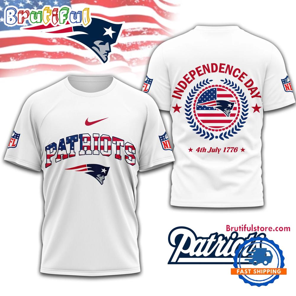 NFL New England Patriots Football Team Independence Day New Design 3D Shirt