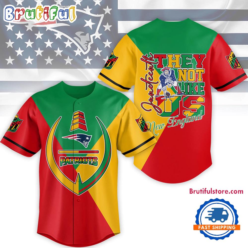 NFL New England Patriots Juneteenth Month They Not Like US Baseball Jersey