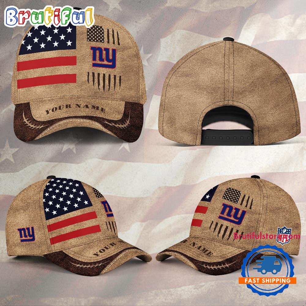 NFL New York Giants x American Flag Custom Baseball Cap