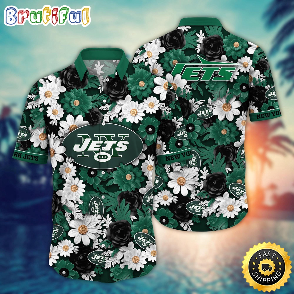 NFL New York Jets Hawaii Shirt Flower Sunny Day Essentials