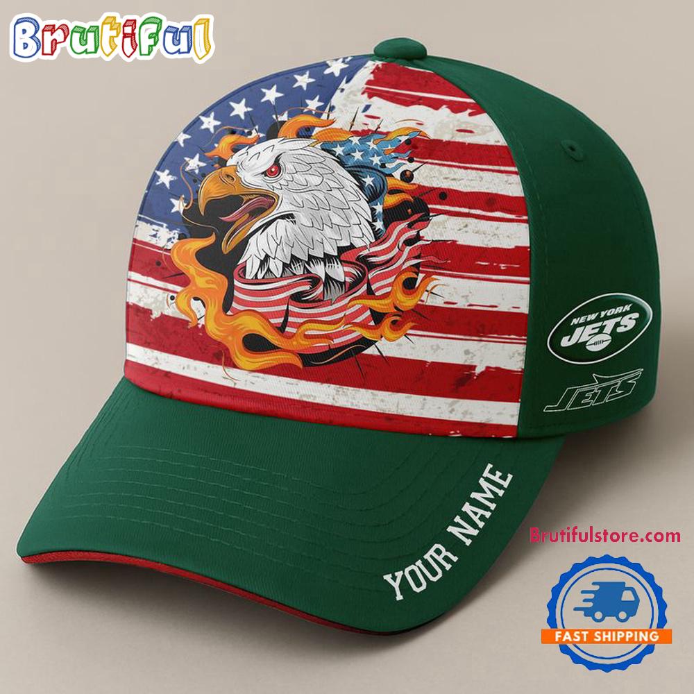 NFL New York Jets Independence Day Classic Cap, Football Happy 4th of July Cap Hats