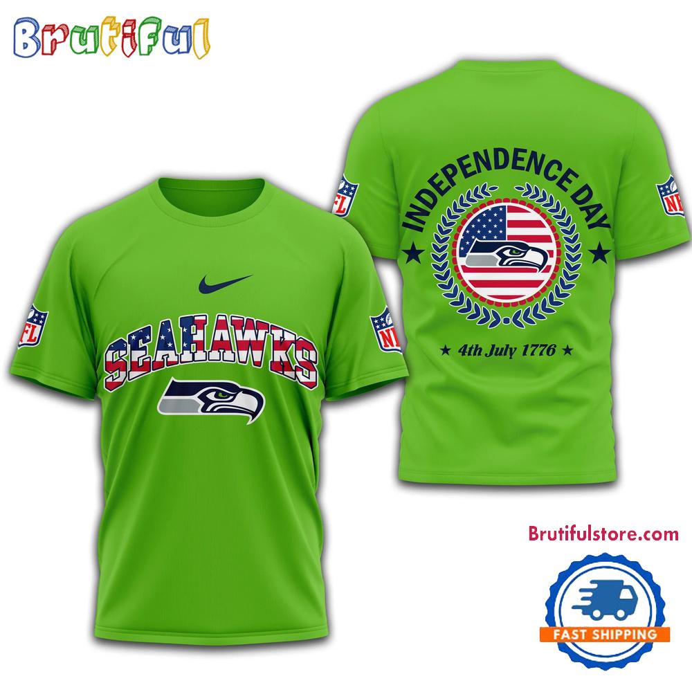 NFL Seattle Seahawks 2025 Independence Day All Over Print Shirt