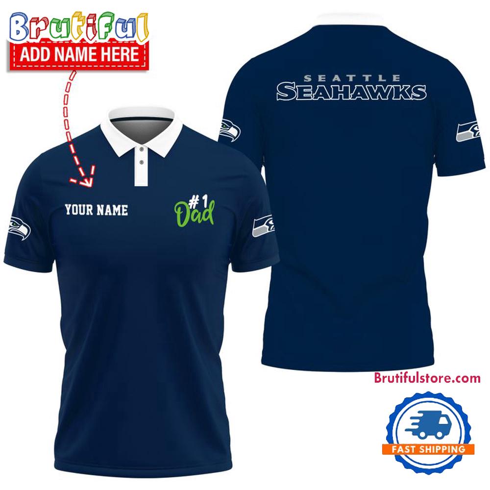 NFL Seattle Seahawks Best Dad Wonderful Father's Day Polo Shirts