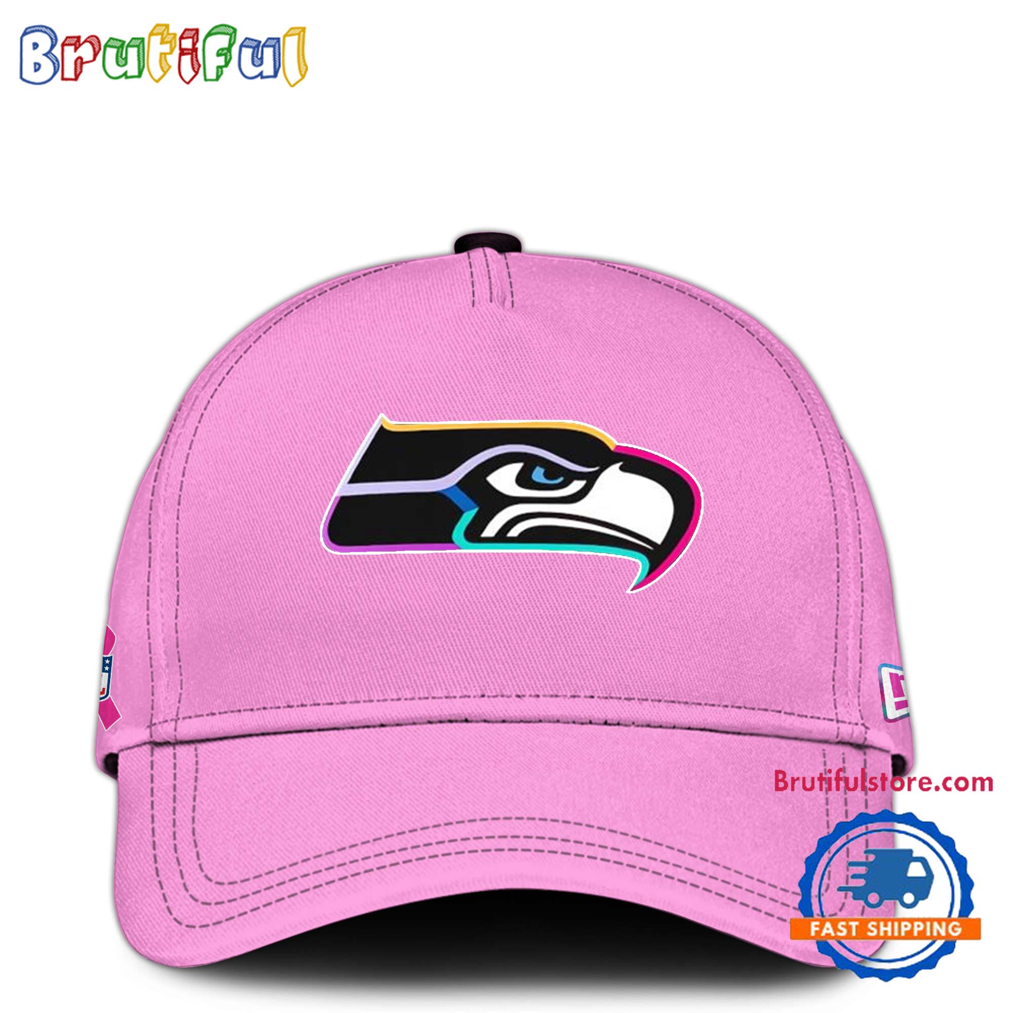 NFL Seattle Seahawks Crucial Catch Pink Breast Cancer Awareness Limited Edition Cap