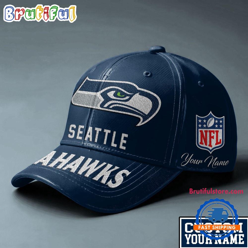 NFL Seattle Seahawks Football Team Personalized All Over Print Cap