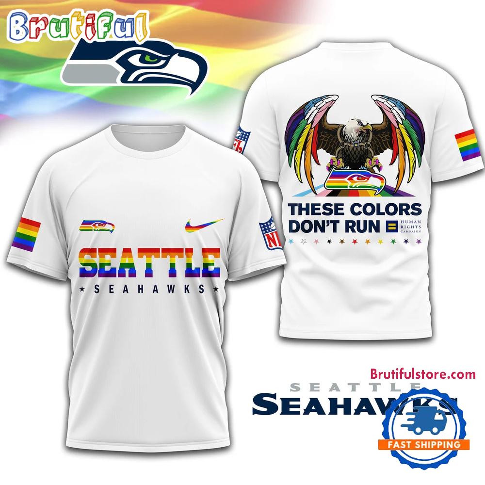 NFL Seattle Seahawks Human Rights Campaign LGBT Pride Month 3D T Shirt