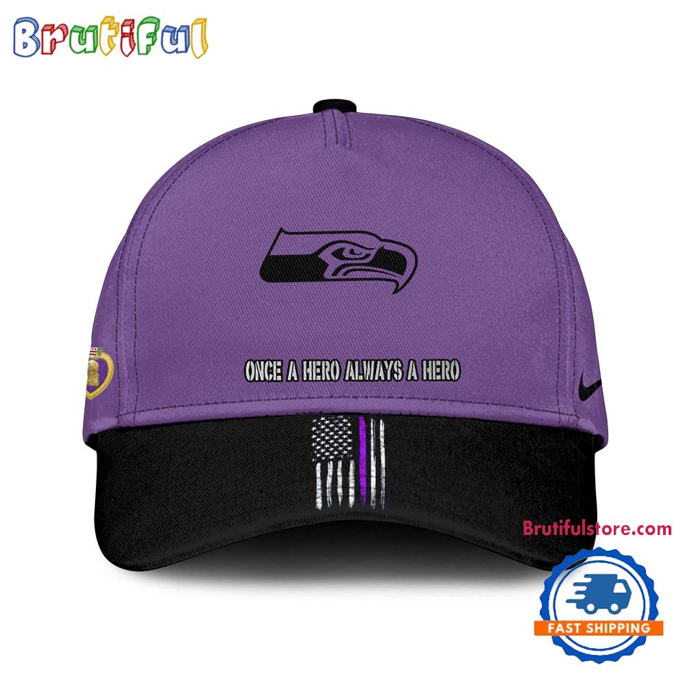 NFL Seattle Seahawks Purple Heart Day Limited Edition Baseball Cap