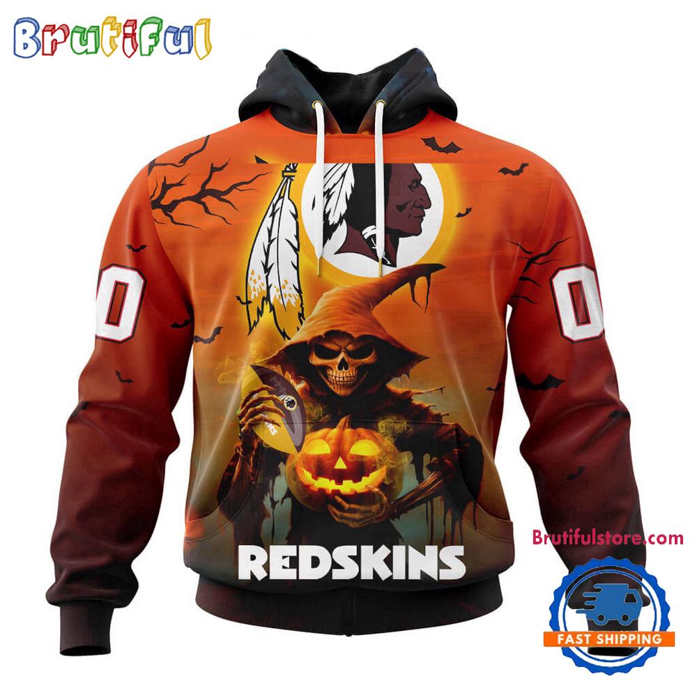 NFL Washington Commanders Ghost Witches Halloween Custom Hoodie