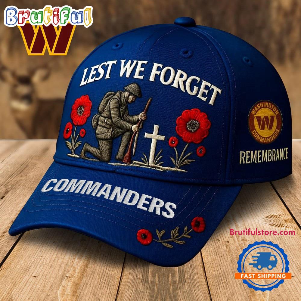 Washington Commanders 2025 NFL Lest We Forget Remembrance Classic Cap