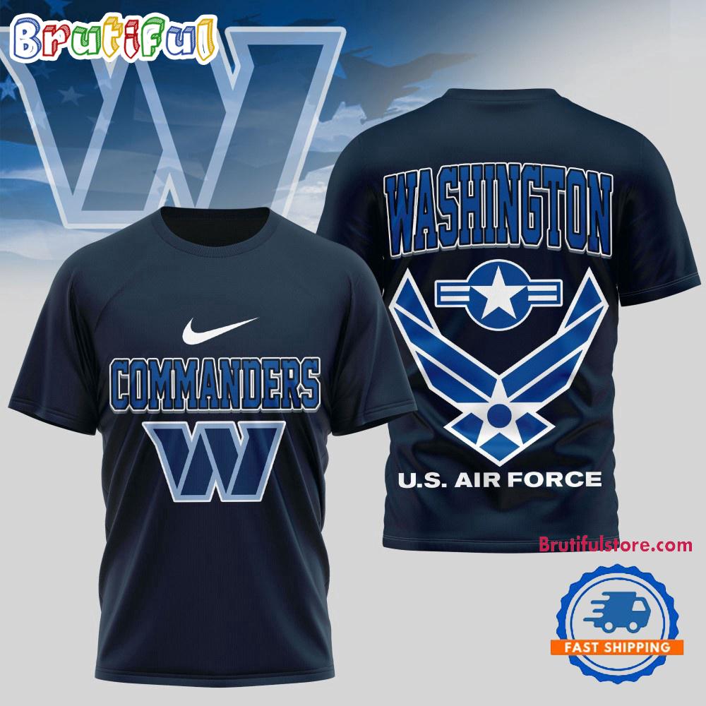Washington Commanders US Air Force Military Unisex 3D Shirt